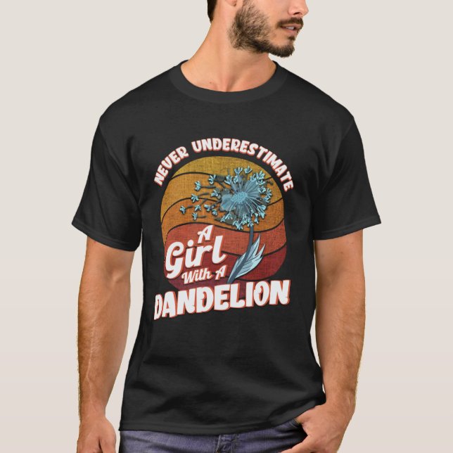 Gartenarbeit 4\Löwenzahn Gärtnerin Mädchen Blumenm T-Shirt (Vorderseite)