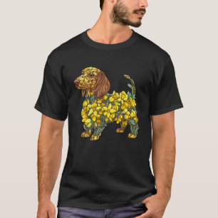 Gartenarbeit 4\Osterglocke Dachshund Hund Blume Ga T-Shirt