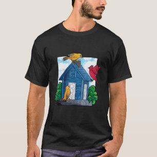 Gartenarbeit 4\Vogelhaus, Vogel Singvogel Garten S T-Shirt