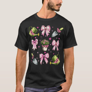 Gartenarbeit Gärtner Pflanze Mädchen Kokette Schle T-Shirt