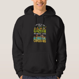 Gartenarbeit Hühner Gartengarten Pflanzen Hoodie