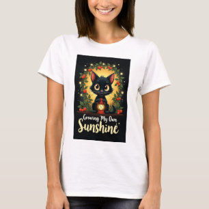 Gartenarbeit im Hinterhof: Anbau von biologischen T-Shirt