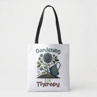 Gartenarbeit ist meine Therapie Tote Tasche