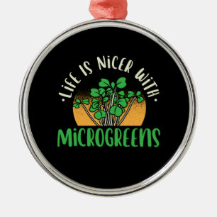 Gartenarbeit - Leben mit Microgreens Ornament Aus Metall