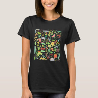 Gartenarbeit Niedlicher Raupen mit Obst Blume für T-Shirt