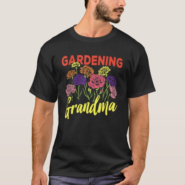 Gartenarbeit Oma Gärtnerin Garten Oma Großmutter T-Shirt (Vorderseite)