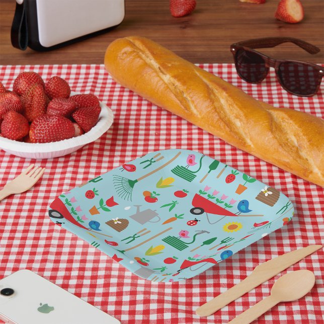 Gartenarbeit Pappteller (Von Creator hochgeladen)