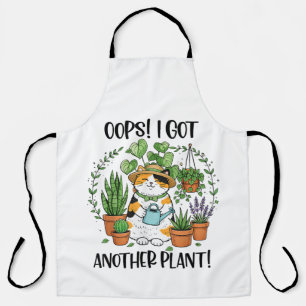 Gartenarbeit Pflanzen Katze Hoppla, ich habe noch Schürze