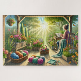 Gartenarbeit Stricken Lesen Mutters ruhiger Rückzu Puzzle