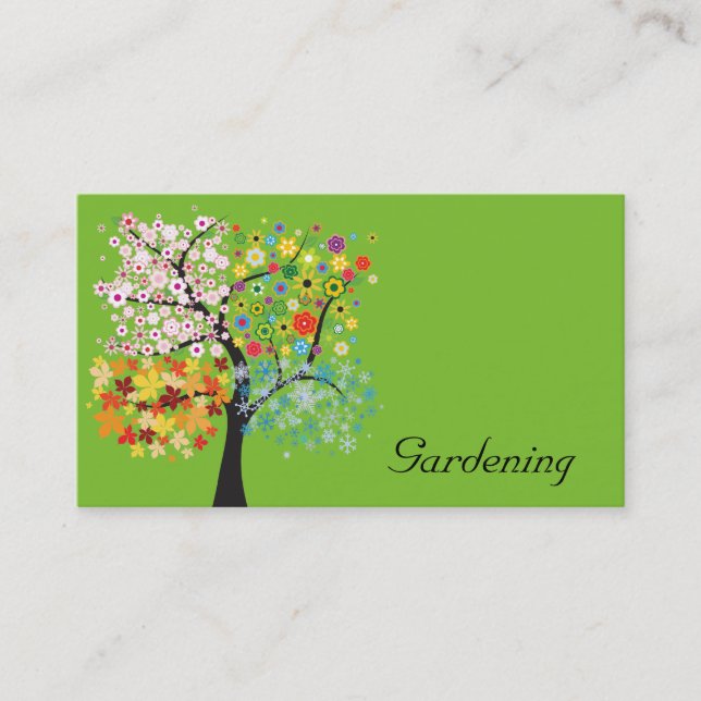 Gartenarbeit Visitenkarte (Vorderseite)