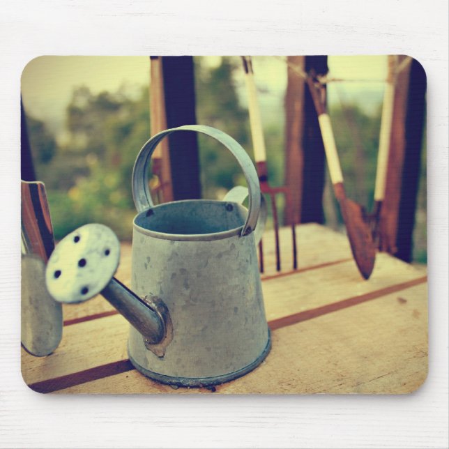 Gartenarbeit-Werkzeuge Mousepad (Vorne)