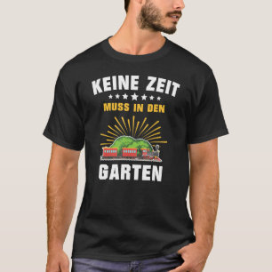 Gartenbahn-Dampflok Modellgarten Garten S T-Shirt