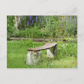 Gartenbank Postkarte