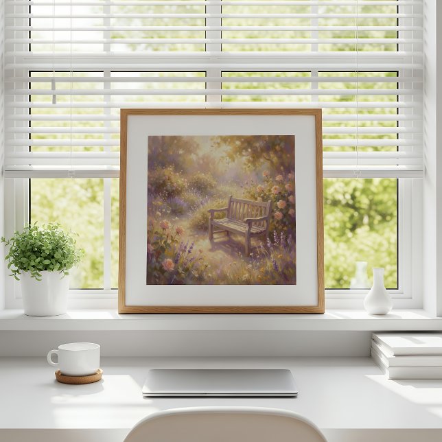 Gartenbank-Wandkunst Poster (Von Creator hochgeladen)