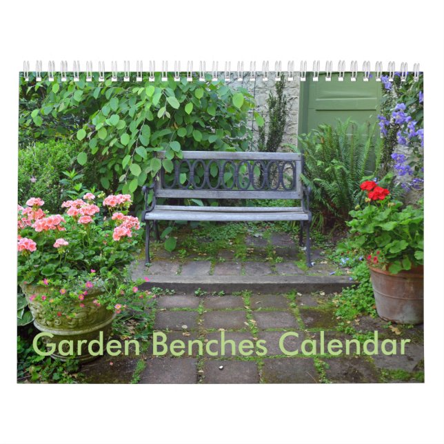 Gartenbänke Kalender (Titelbild)