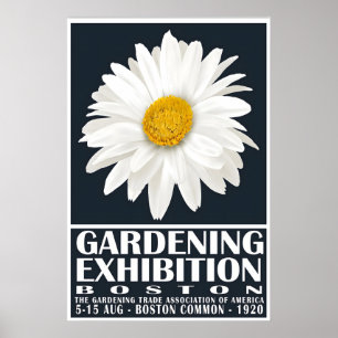 Gartenbau-Ausstellungsplakat 1920er Jahre Florale Poster