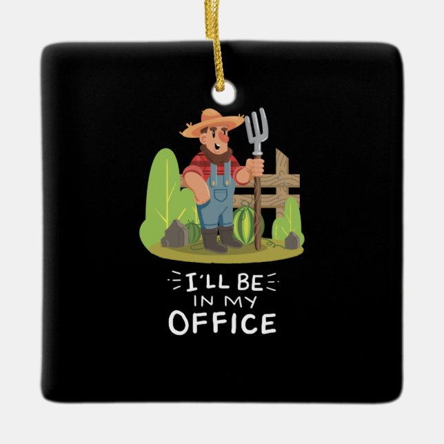 Gartenbau Keramikornament (Vorderseite)