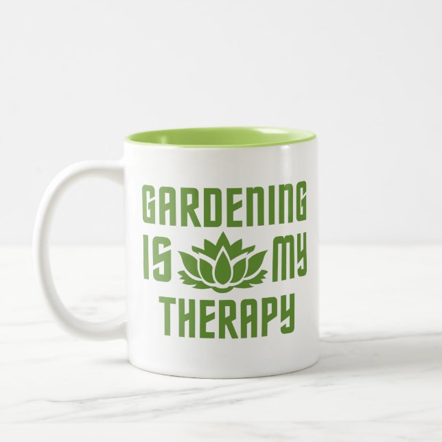 Gartenbau kundenspezifischer monogramm Tasse (Links)