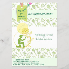 Gartenbau & Landschaftsgestaltung - Unternehmenska Flyer