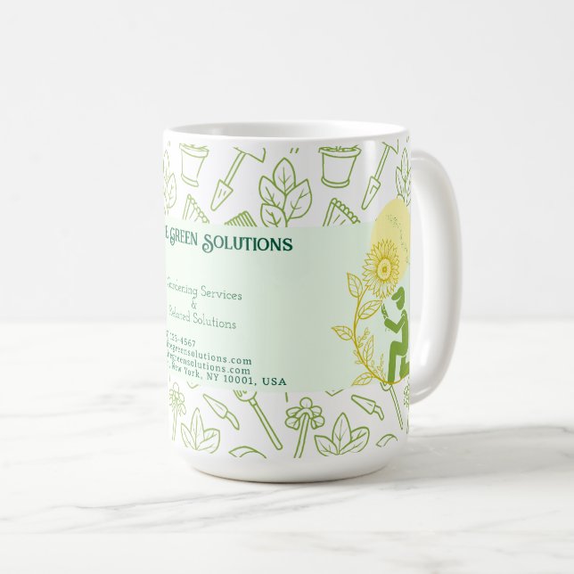 Gartenbau & Landschaftsgestaltung - Unternehmenska Kaffeetasse (VorderseiteRechts)