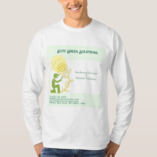 Gartenbau & Landschaftsgestaltung - Unternehmenska T-Shirt (Vorderseite)