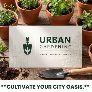 Gartenbau Pflanzen Gärtner Grün Geschäft Visitenkarte