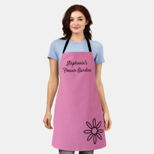 Gartenbau-Schürze, hübsch, rosa, einfach, kunden Schürze