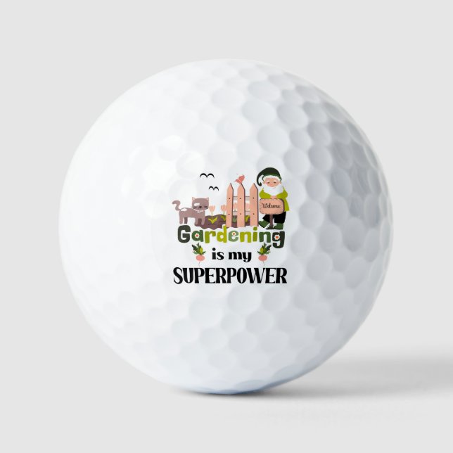 Gartenbau Supermacht, Niedlicher Gärtner Golfball (Vorderseite)