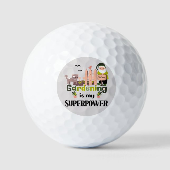 Gartenbau Supermacht, Niedlicher Gärtner Golfball (Vorderseite)