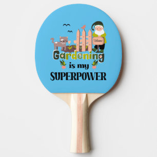 Gartenbau Supermacht, Niedlicher Gärtner Tischtennis Schläger
