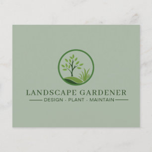 Gartenbauer Flyer Professionelle Gärtnerei