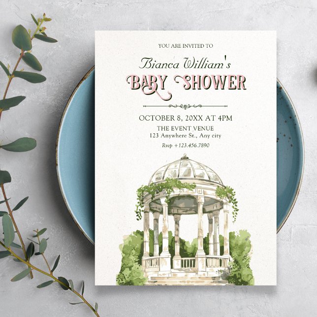 Gartenbegrünung Baby Shower Einladung (Von Creator hochgeladen)