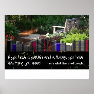Gartenbibliothek Poster