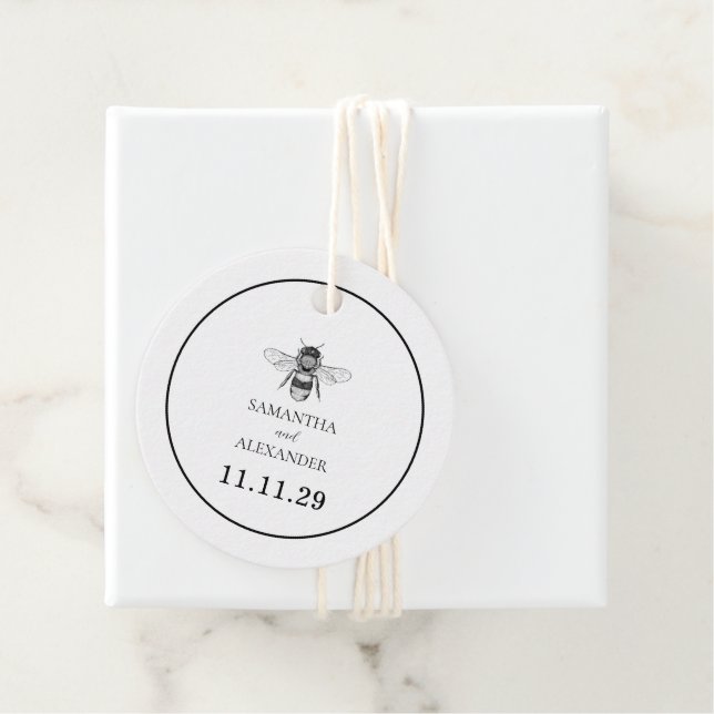 Gartenbiene Geschenkanhänger (Beispiel)