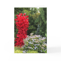 Gartenbildhauerei und Skulptur aus Rotglas