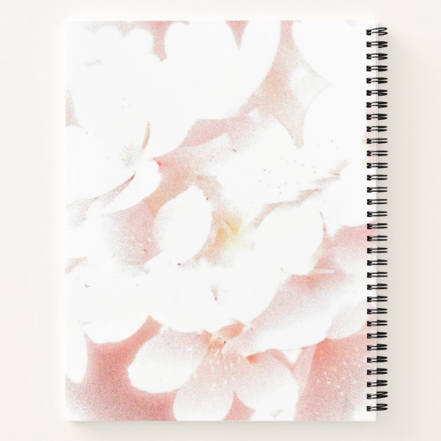Gartenblatt Journal 8.5" x 11" Spiral Notebook Notizbuch (Rückseite)