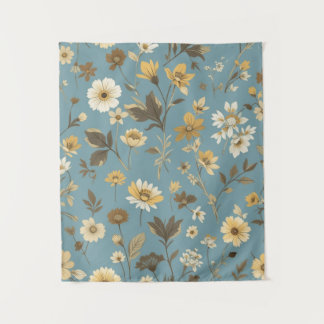 Gartenblaue Blüte Wandteppich