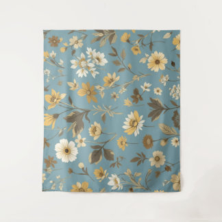 Gartenblaue Blüte Wandteppich