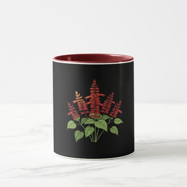 Gartenblume - Scharlachroter Salbei  Tasse (Zentrum)