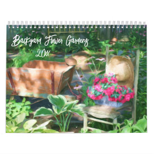 Gartenblumen im Hinterhof Kalender