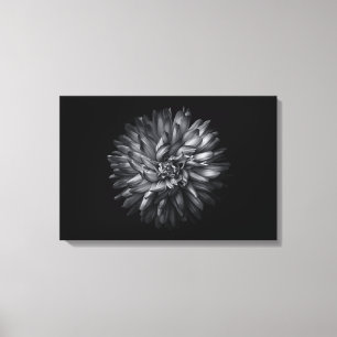Gartenblumen in Schwarz-Weiß 20 Leinwanddruck