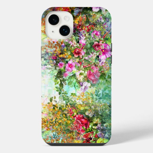 Gartenblumen  iPhone hülle (Rückseite)