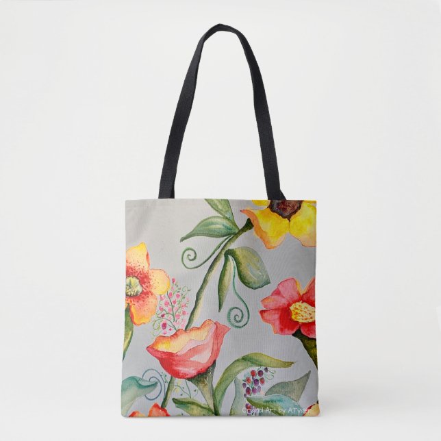 Gartenblumen-Tasche (Vorderseite)