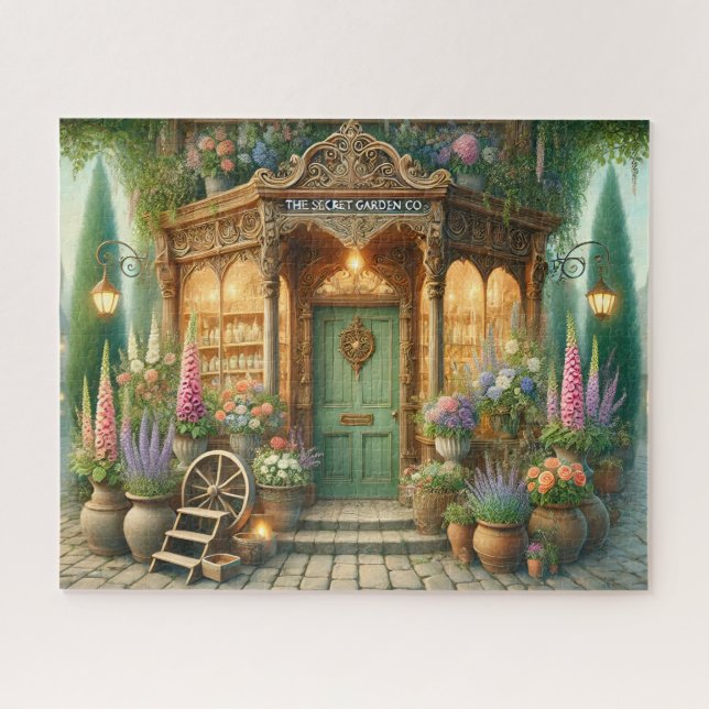 Gartenblumenladen Gärtner-Pflastersteine des Secre Puzzle (Horizontal)