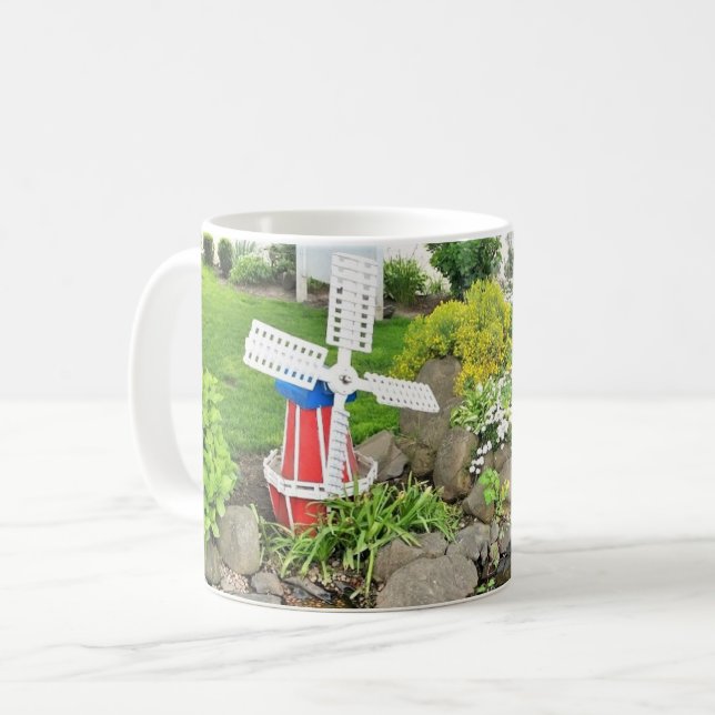 Gartendekoration Kaffeetasse (Vorderseite Links)