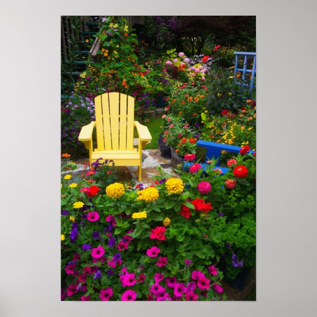 Gartendesigns in unserem Garten Sammamish, Poster (Vorne)