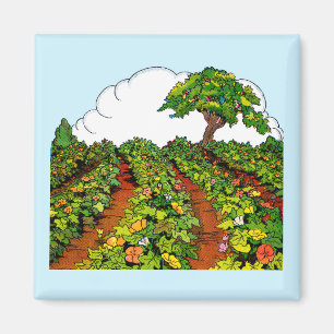 Gartendruck der 20er Jahre Magnet