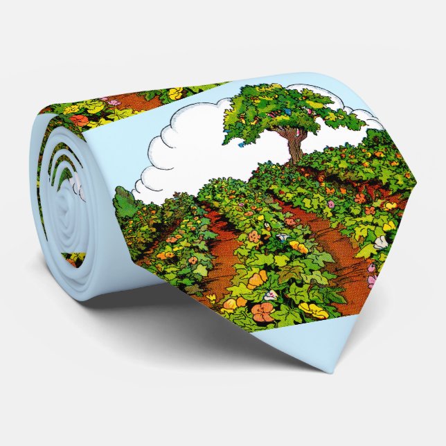 Gartendruck Krawatte (Gerollt)