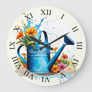 Garteneinrichtung große wanduhr
