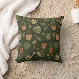 Gartenelemente-Geschenk für Gärtner Erdig Kissen